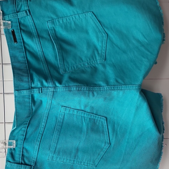 Teal Corduroy Shorts, Size 10 - Picture 4 of 7